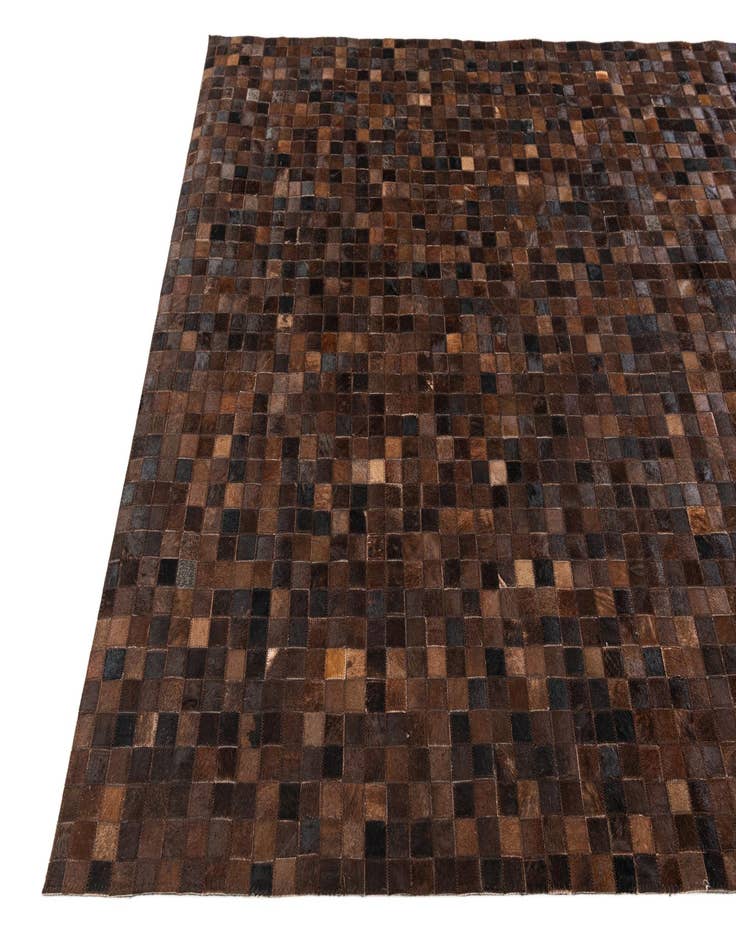 Detail image of 5' 2 x 7' 10 Cowhide Stocks Rug