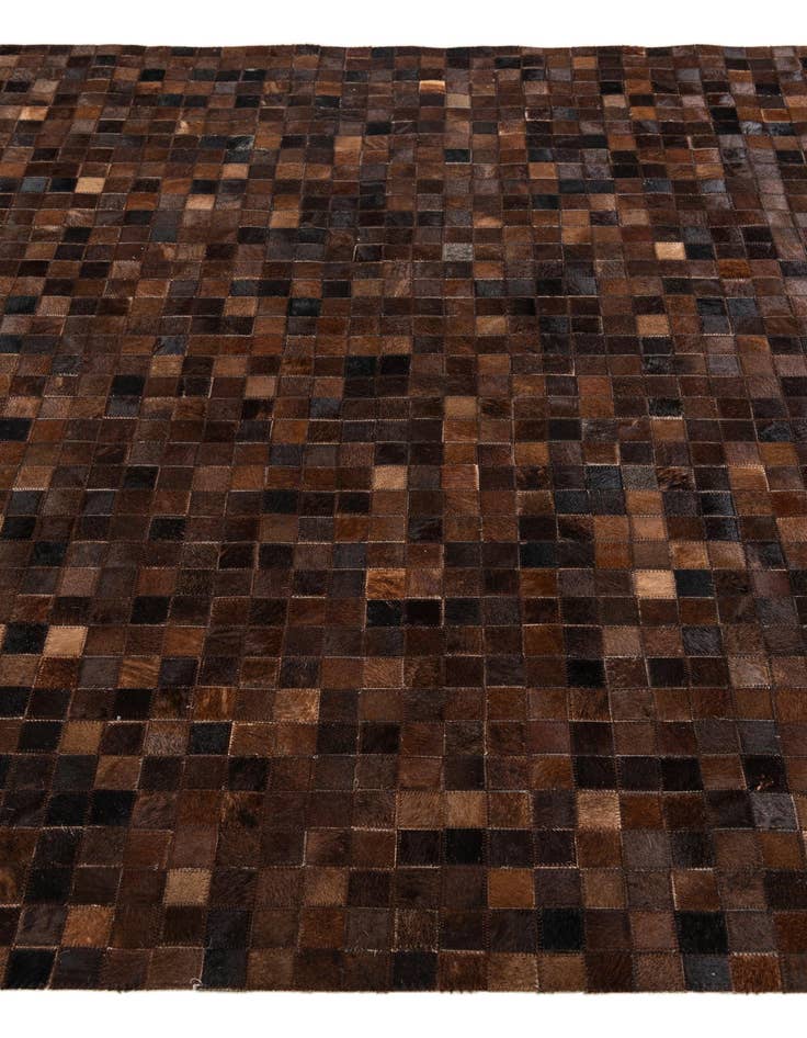 Detail image of 5' 2 x 7' 10 Cowhide Stocks Rug