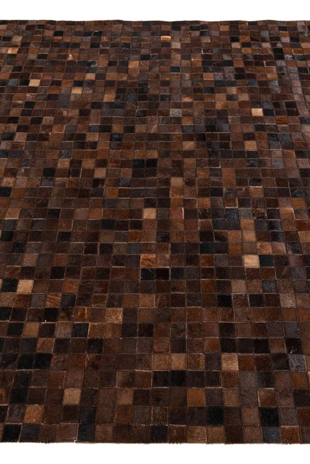 Detail image of 5' 2 x 7' 10 Cowhide Stocks Rug