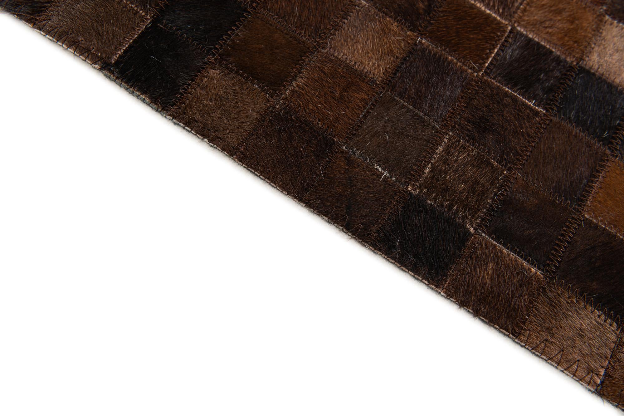 5' 2 x 7' 10 Cowhide Stocks Rug