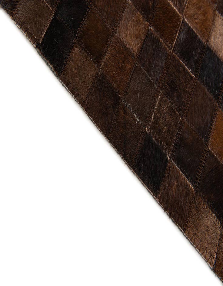 Detail image of 5' 2 x 7' 10 Cowhide Stocks Rug