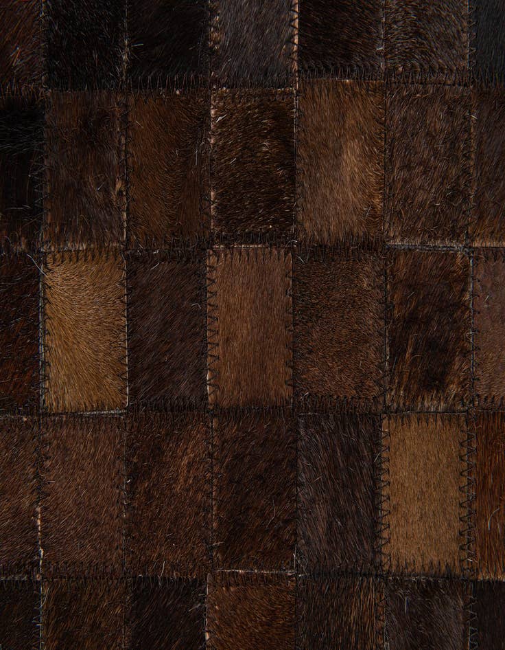 Detail image of 5' 2 x 7' 10 Cowhide Stocks Rug