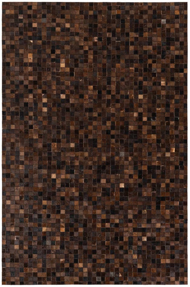 Detail image of 5' 2 x 7' 10 Cowhide Stocks Rug