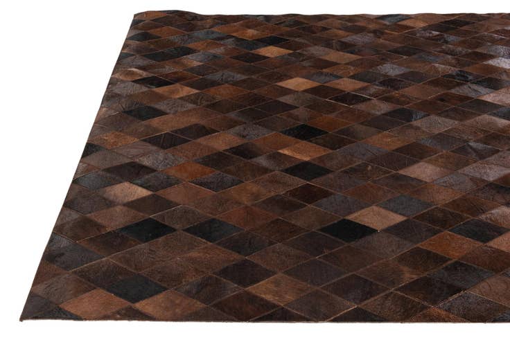 Detail image of 5' 2 x 7' 11 Cowhide Stocks Rug