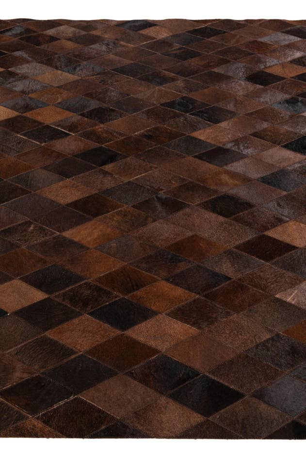 Detail image of 5' 2 x 7' 11 Cowhide Stocks Rug