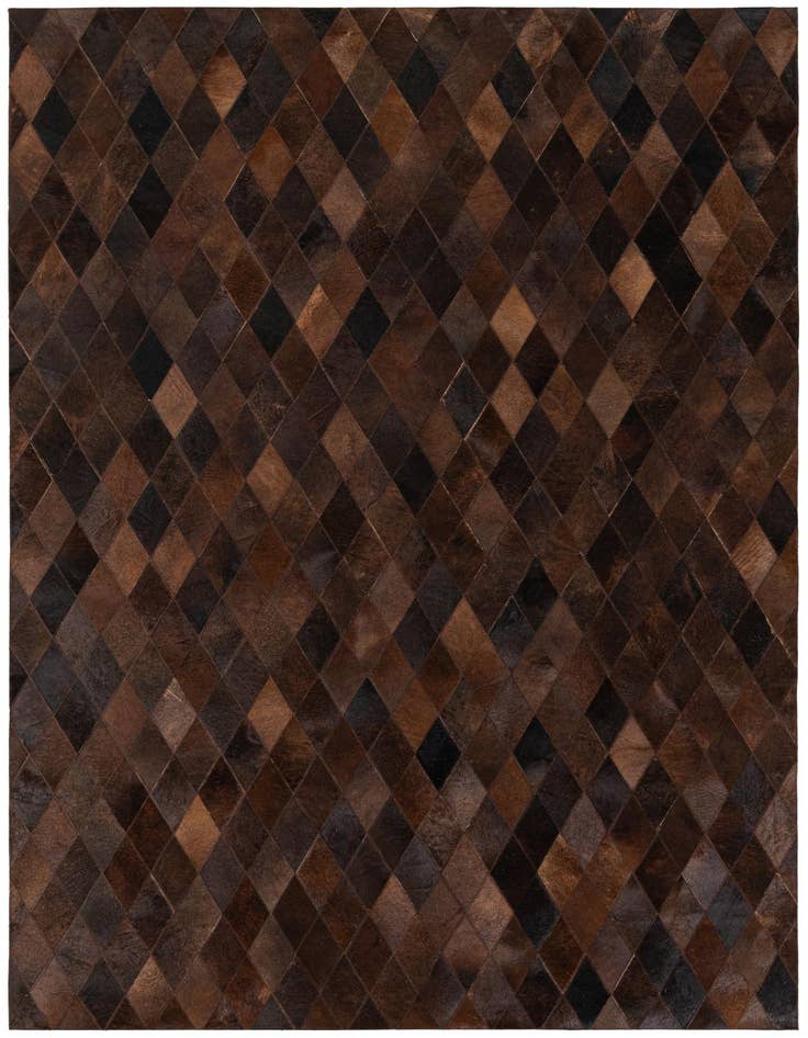 Detail image of 5' 2 x 7' 11 Cowhide Stocks Rug