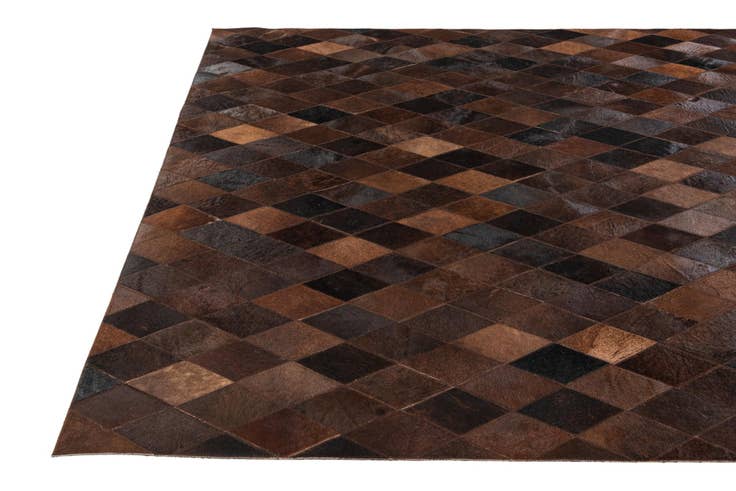 Detail image of 5' x 8' Cowhide Stocks Rug