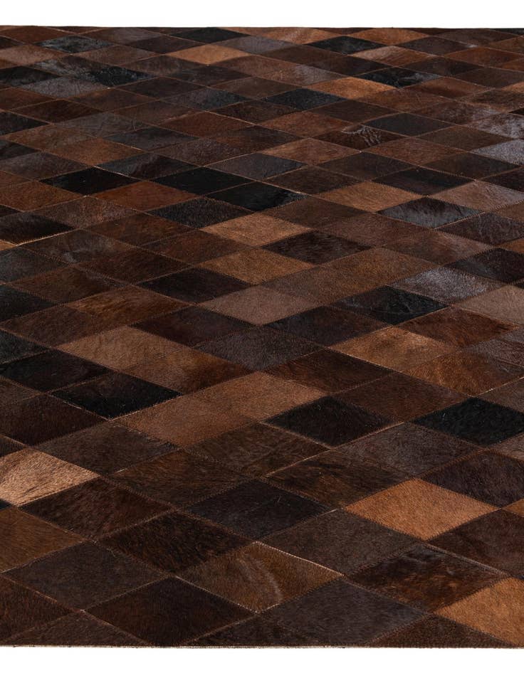 Detail image of 5' x 8' Cowhide Stocks Rug