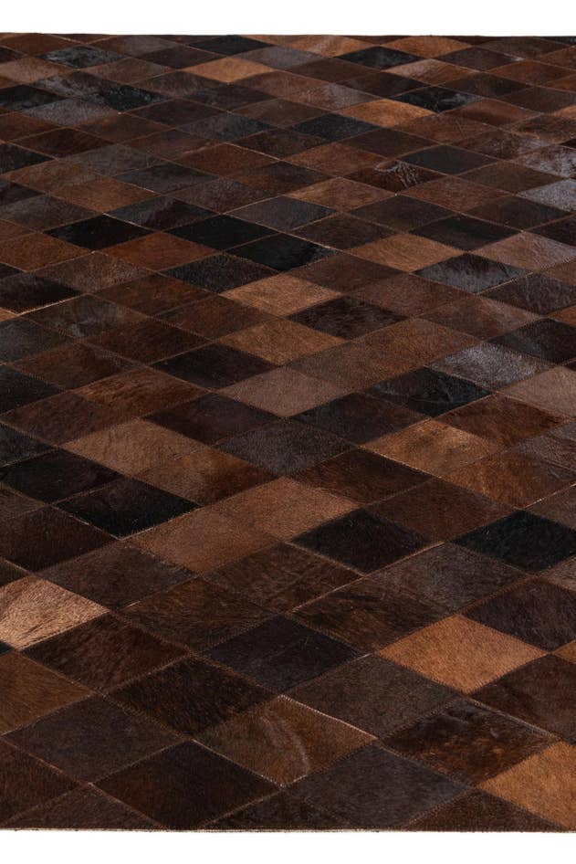 Detail image of 5' x 8' Cowhide Stocks Rug