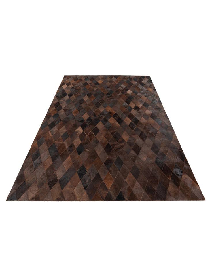 Detail image of 5' 2 x 7' 11 Cowhide Stocks Rug