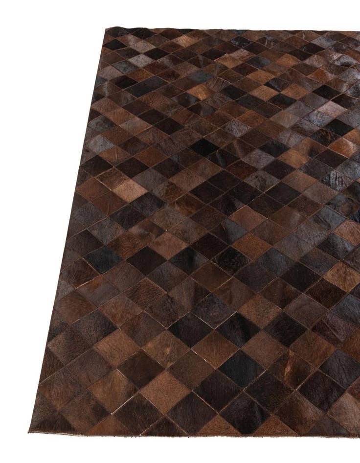 Detail image of 5' 2 x 7' 11 Cowhide Stocks Rug