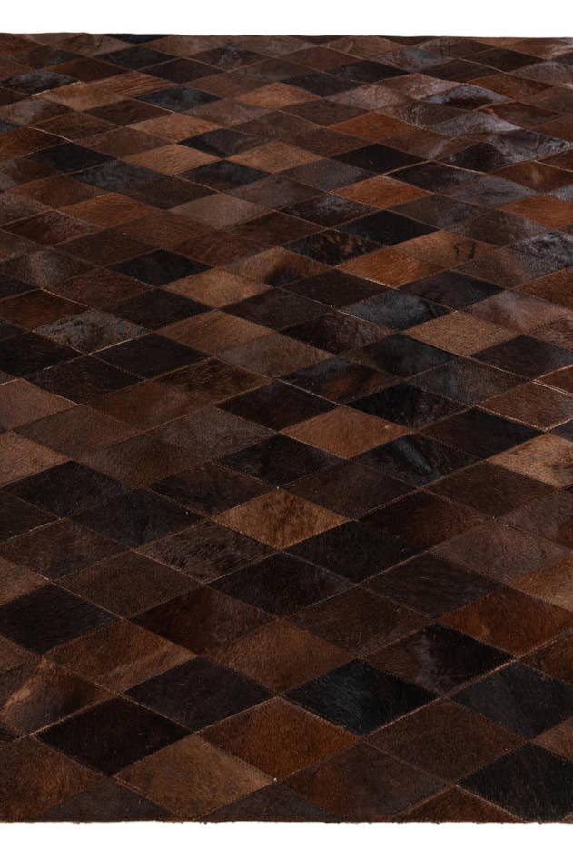 Detail image of 5' 2 x 7' 11 Cowhide Stocks Rug
