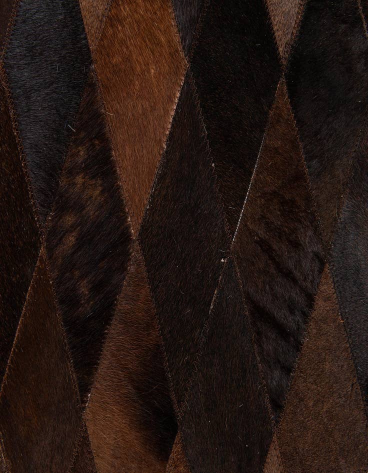 Detail image of 5' 2 x 7' 11 Cowhide Stocks Rug