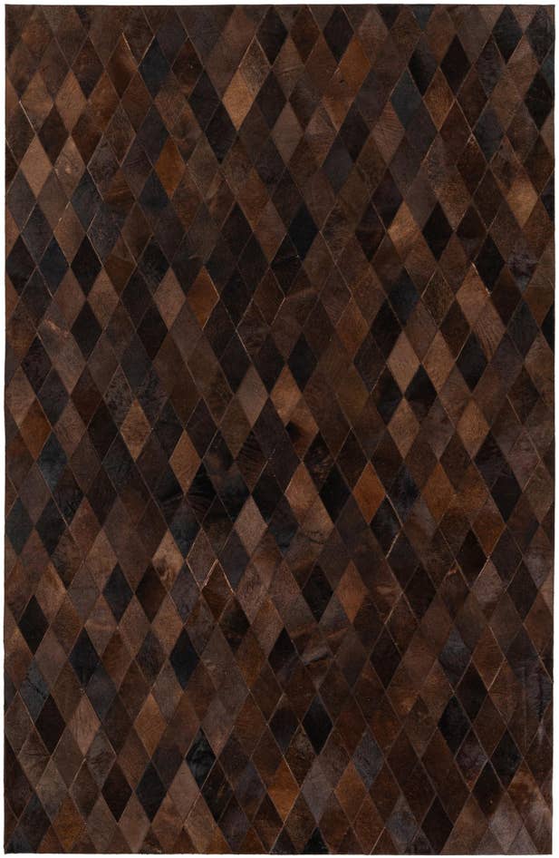 Detail image of 5' 2 x 7' 11 Cowhide Stocks Rug