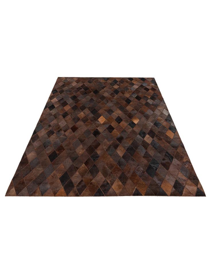 Detail image of 5' x 7' 11 Cowhide Stocks Rug