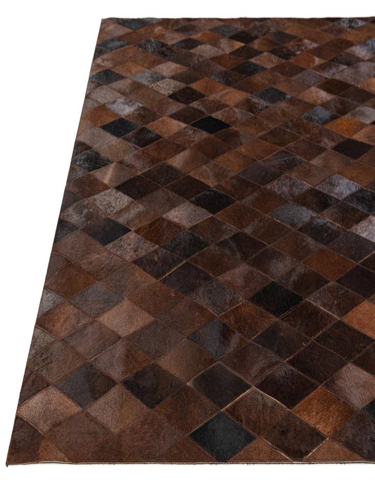 Detail image of 5' x 7' 11 Cowhide Stocks Rug