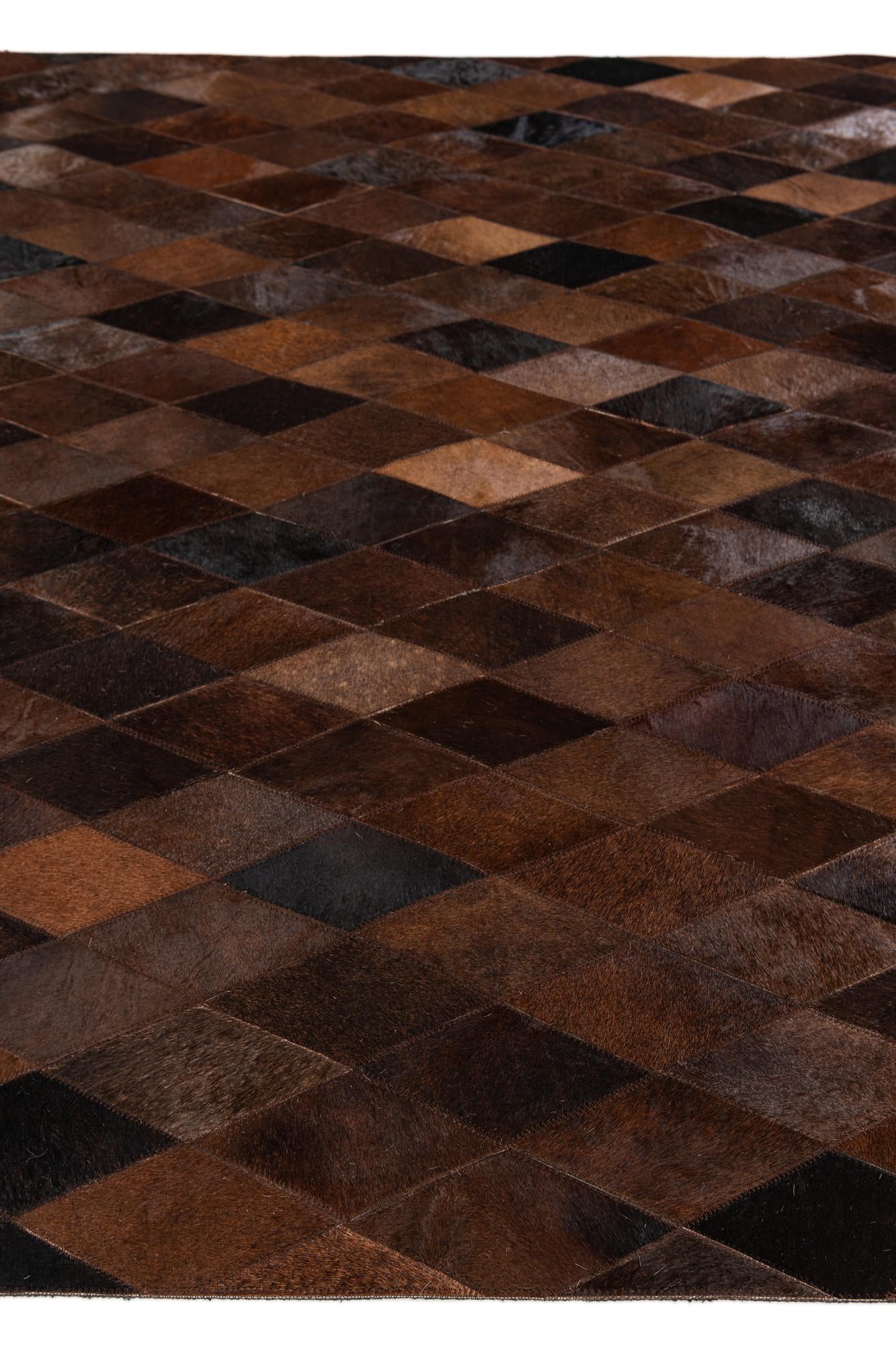 5' x 7' 11 Cowhide Stocks Rug