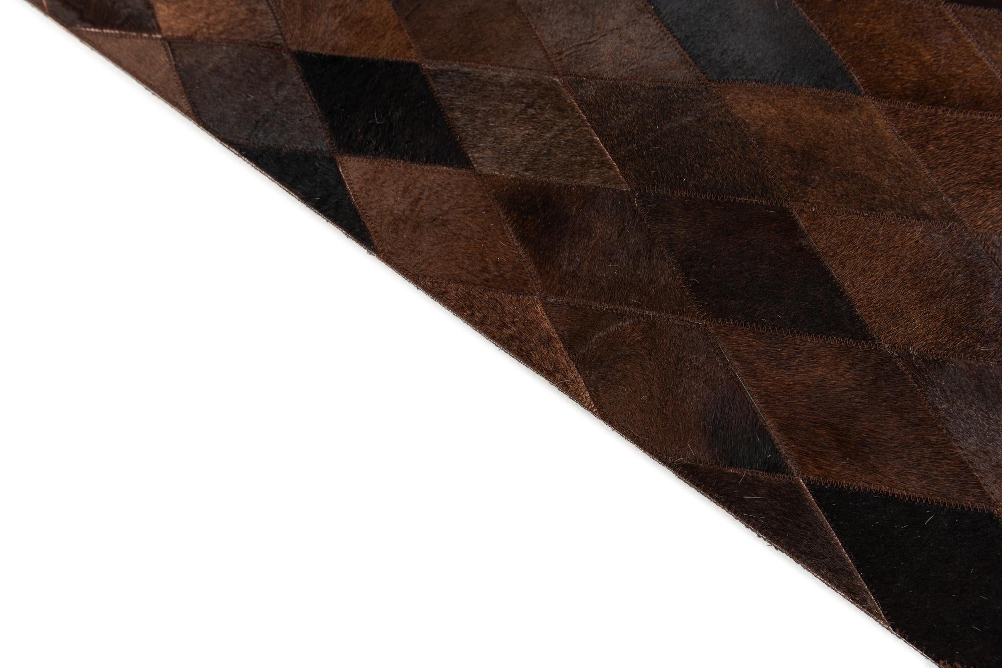 5' x 7' 11 Cowhide Stocks Rug