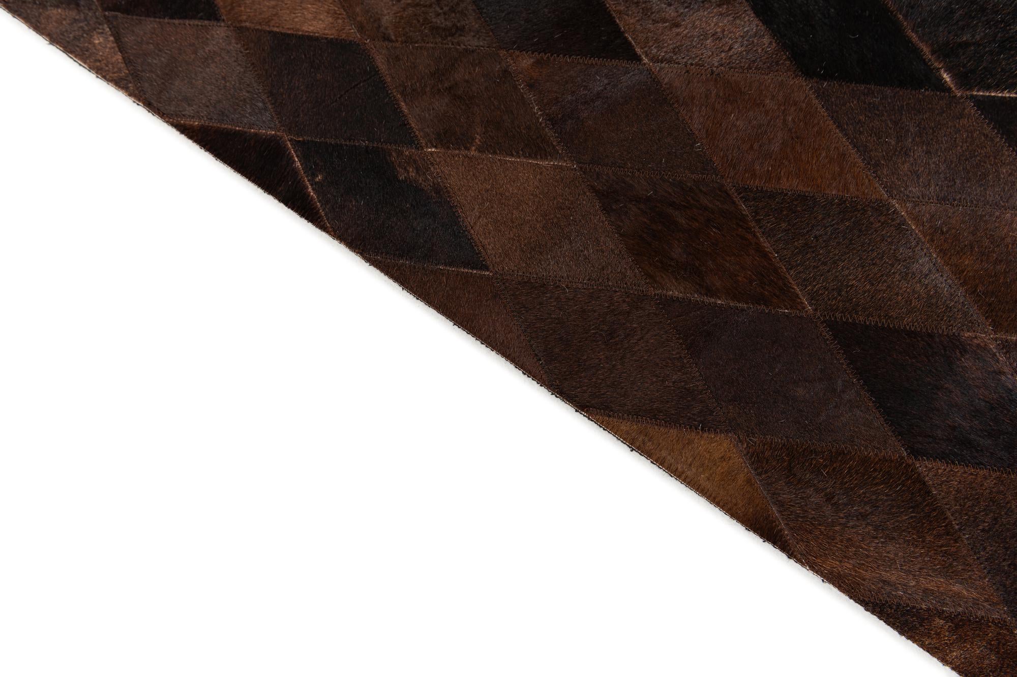 5' x 8' Cowhide Stocks Rug
