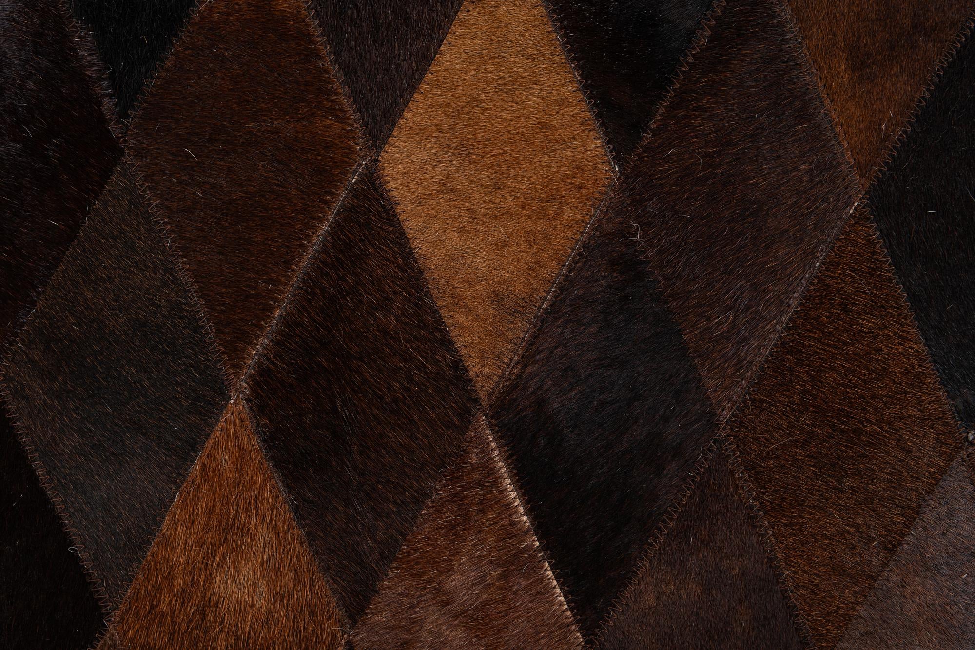 5' x 8' Cowhide Stocks Rug