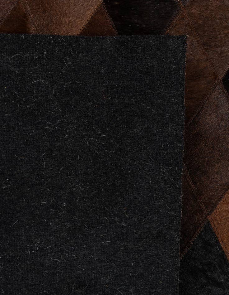 Detail image of 5' x 8' Cowhide Stocks Rug