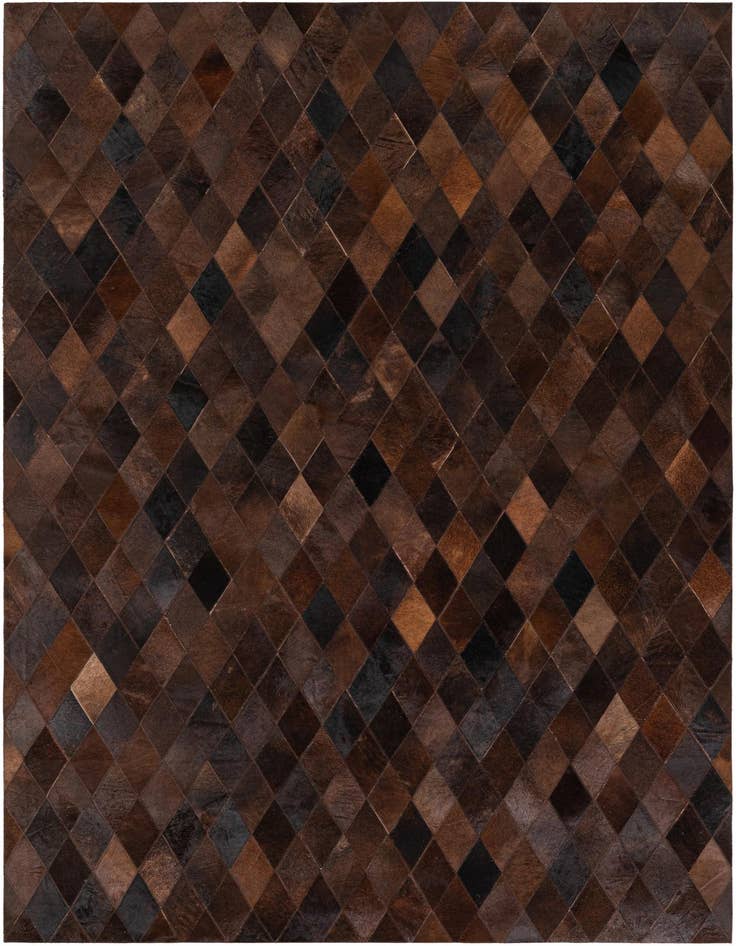 Detail image of 5' x 8' Cowhide Stocks Rug