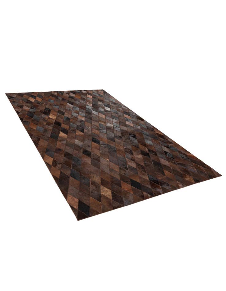 Detail image of 5' x 8' Cowhide Stocks Rug