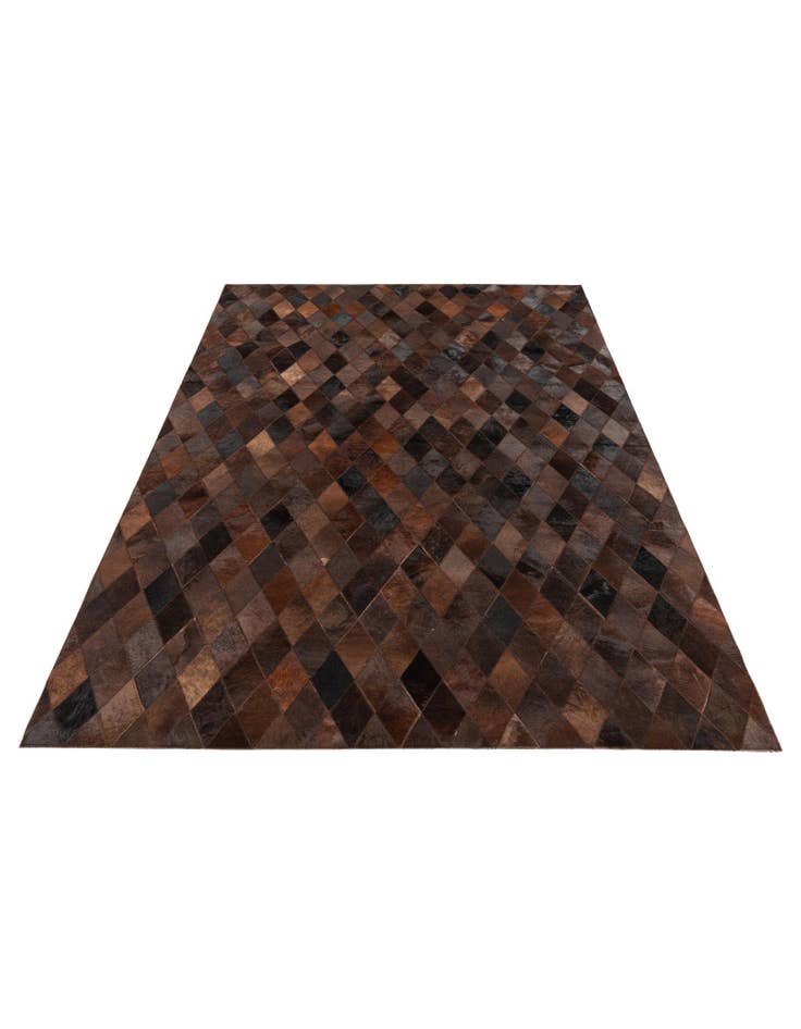 Detail image of 5' x 8' Cowhide Stocks Rug