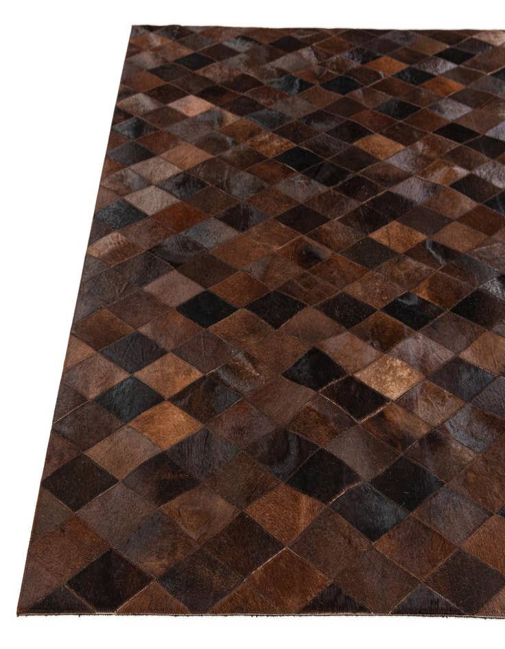 Detail image of 5' x 8' Cowhide Stocks Rug