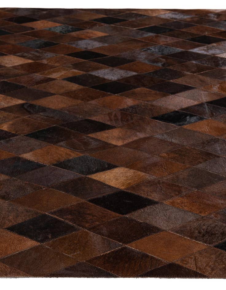 Detail image of 5' x 8' Cowhide Stocks Rug