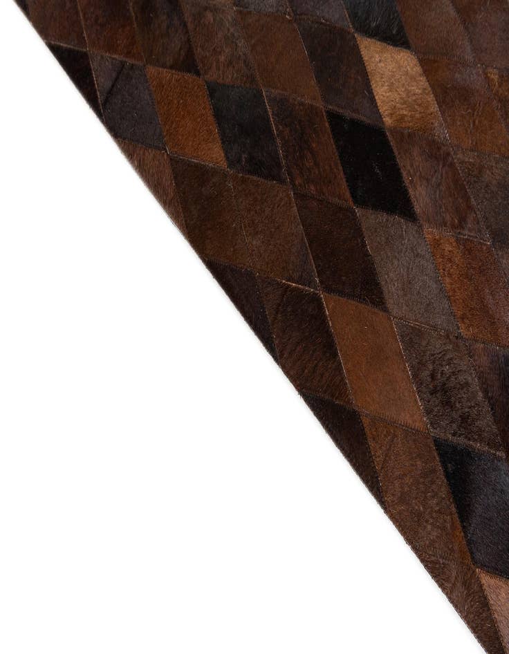 Detail image of 5' x 8' Cowhide Stocks Rug