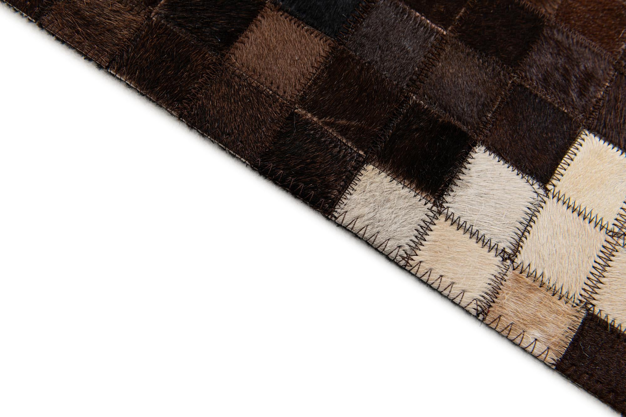 5' 1 x 8' 3 Cowhide Stocks Rug