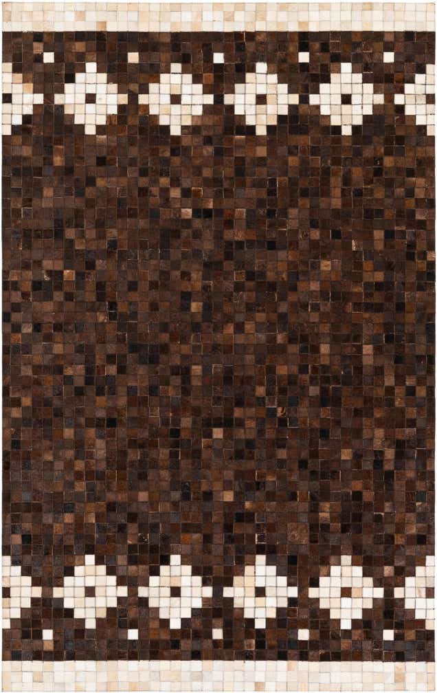 5' 1 x 8' 3 Cowhide Stocks Rug