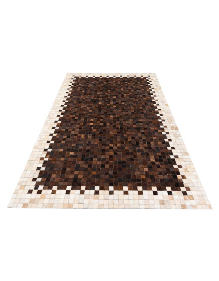 Detail image of 5' x 7' 11 Cowhide Stocks Rug