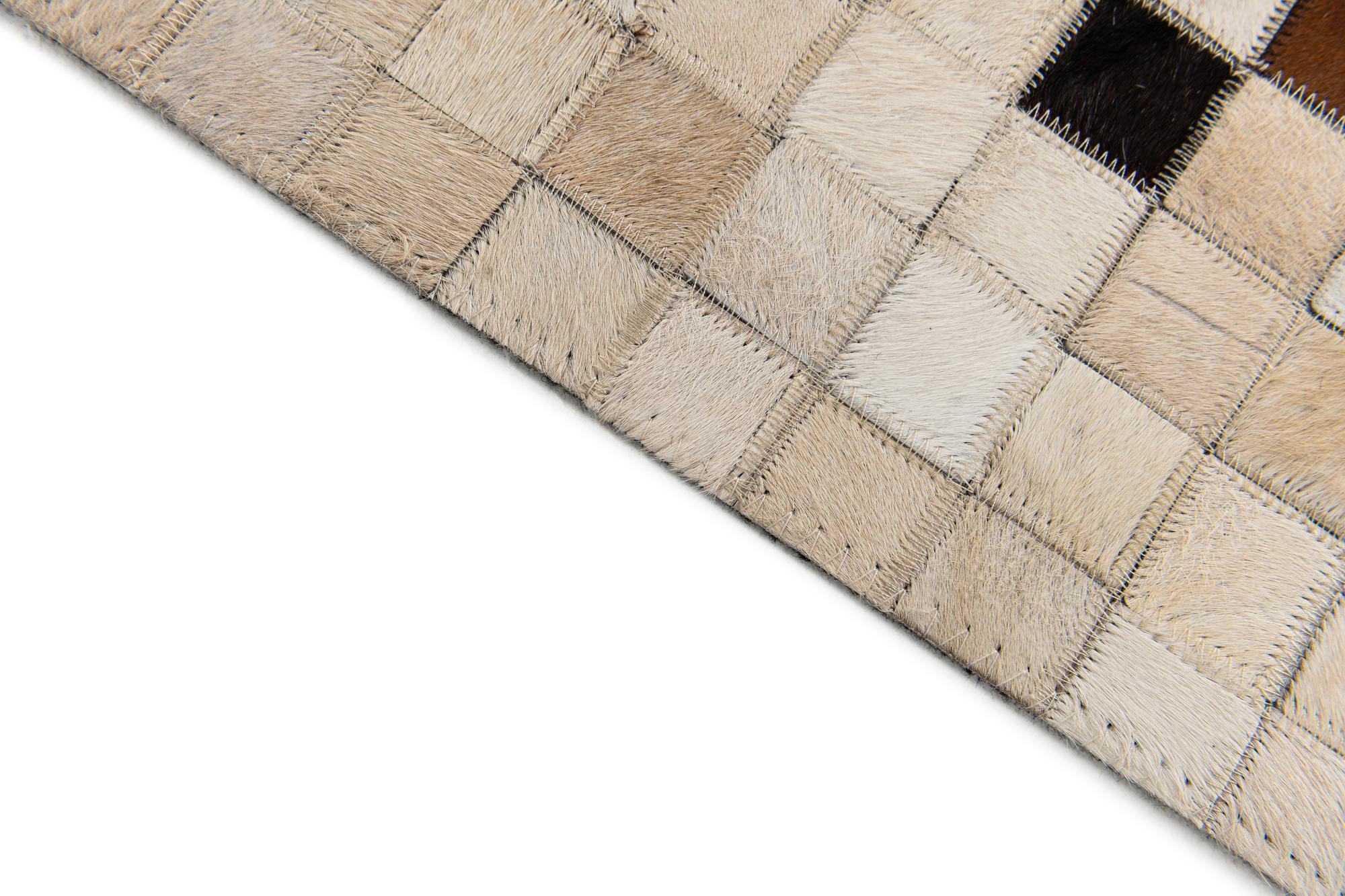 5' x 7' 11 Cowhide Stocks Rug