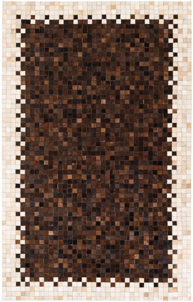 5' x 7' 11 Cowhide Stocks Rug