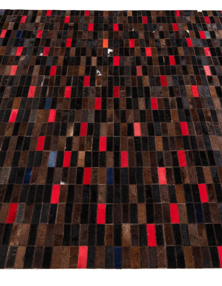 Detail image of 5' x 8' Cowhide Stocks Rug