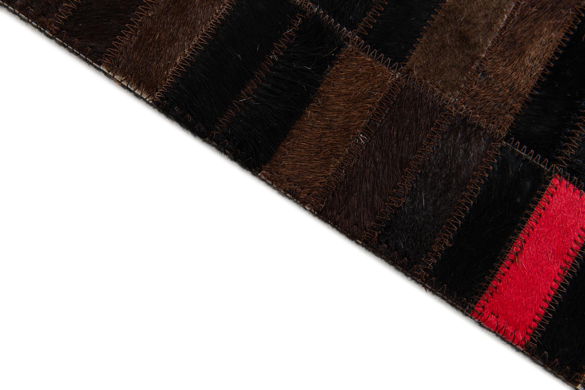 5' x 8' Cowhide Stocks Rug