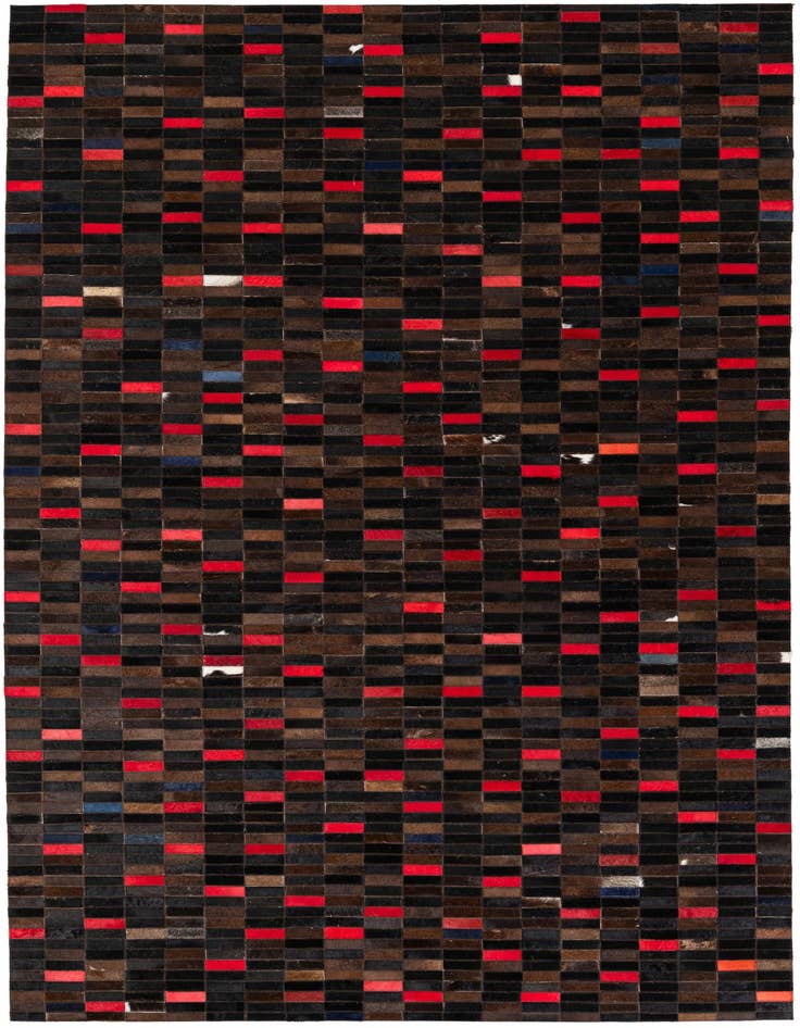 Detail image of 5' x 8' Cowhide Stocks Rug