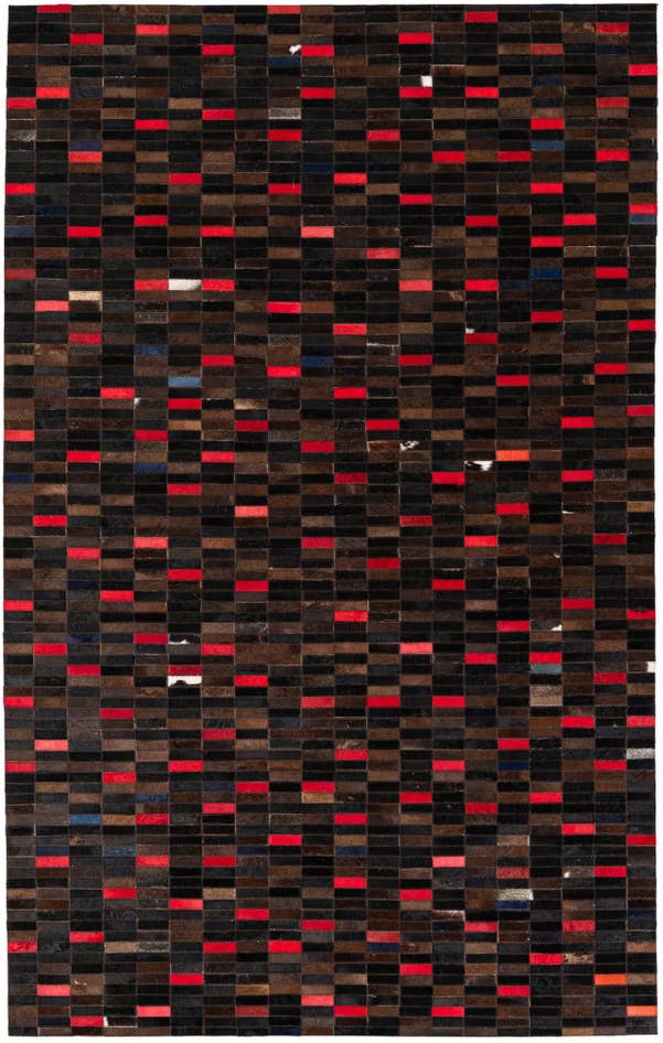 Detail image of 5' x 8' Cowhide Stocks Rug