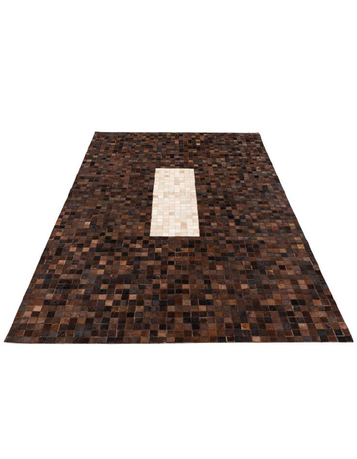 Detail image of 5' 1 x 7' 11 Cowhide Stocks Rug