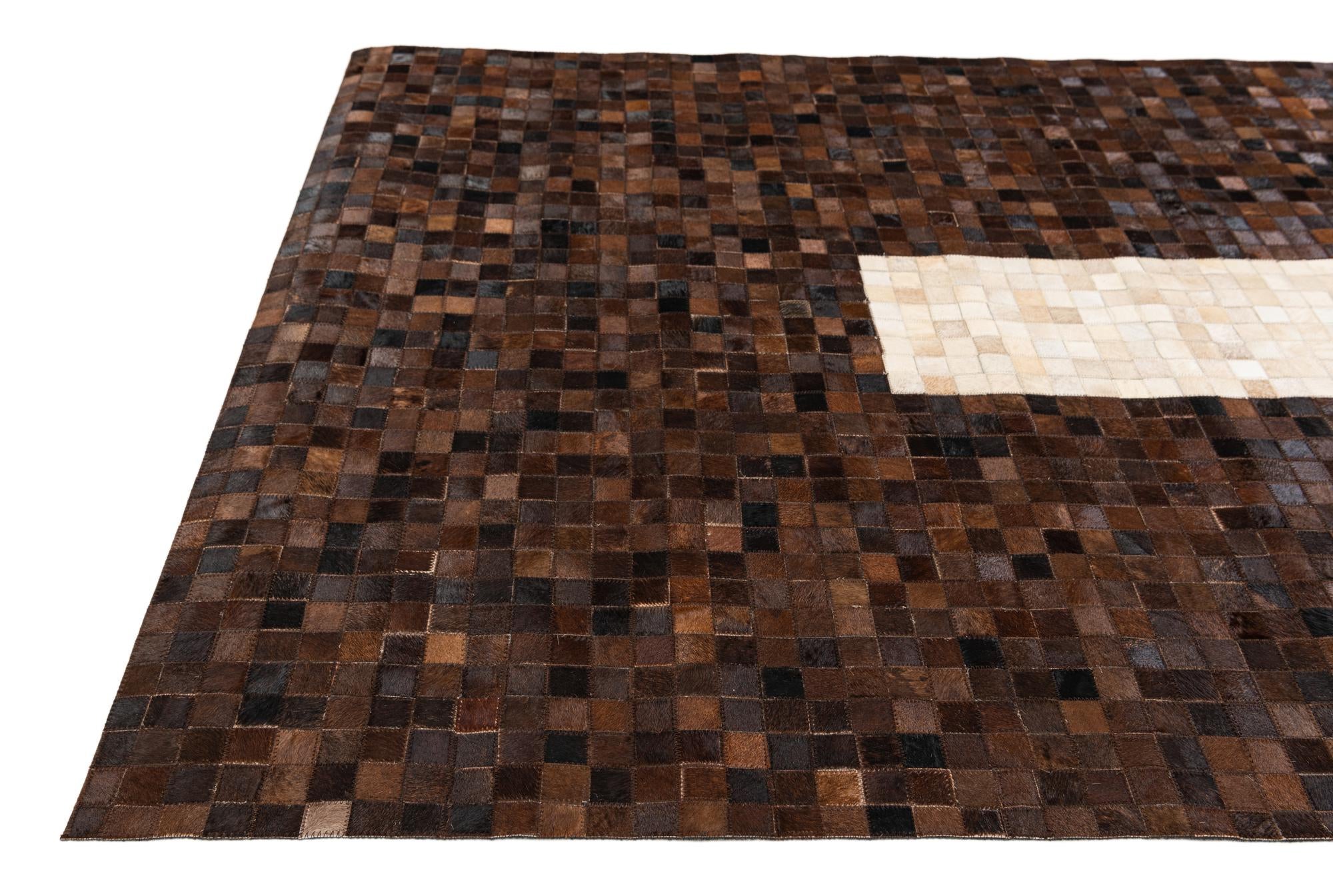 5' 1 x 7' 11 Cowhide Stocks Rug