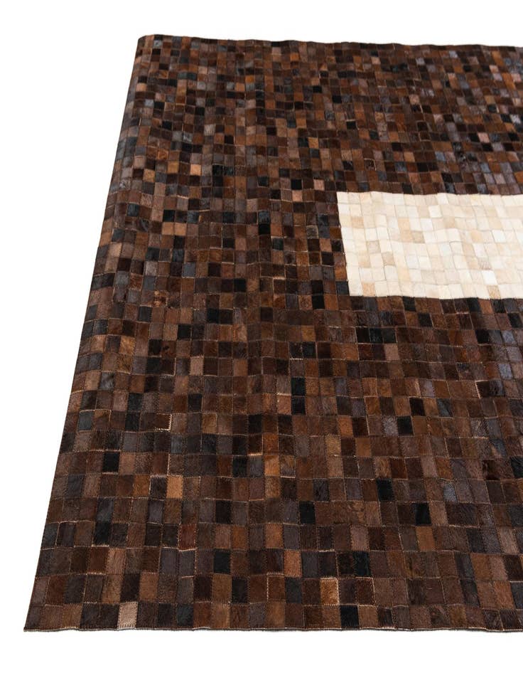 Detail image of 5' 1 x 7' 11 Cowhide Stocks Rug