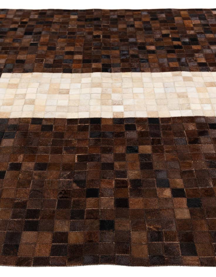 Detail image of 5' 1 x 7' 11 Cowhide Stocks Rug