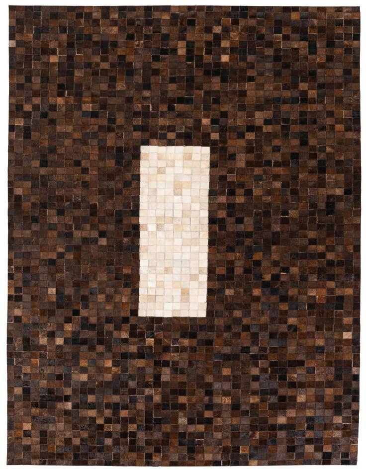 Detail image of 5' 1 x 7' 11 Cowhide Stocks Rug
