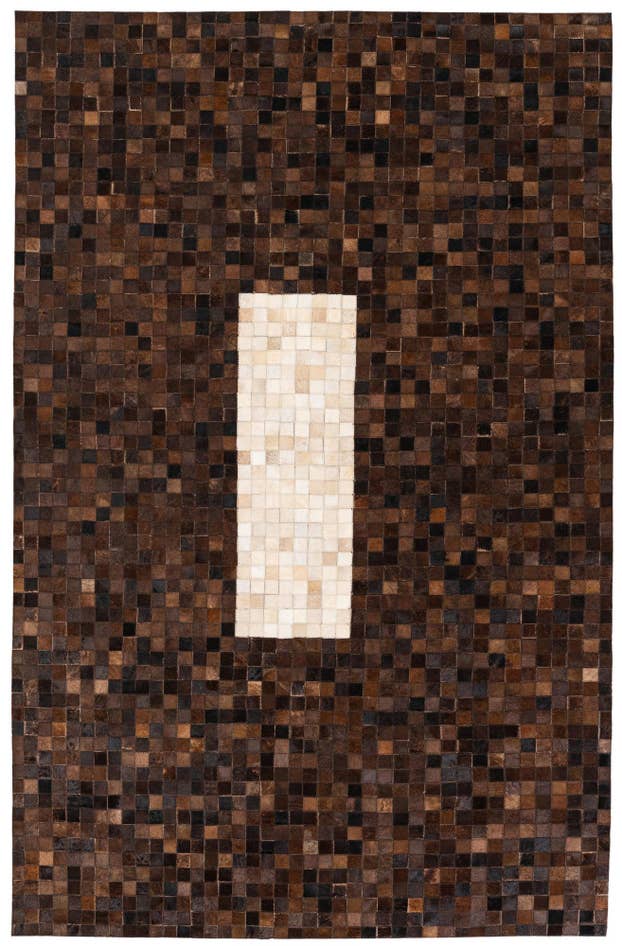 Detail image of 5' 1 x 7' 11 Cowhide Stocks Rug
