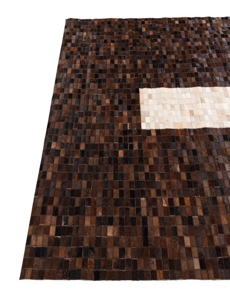 Detail image of 5' 1 x 8' Cowhide Stocks Rug