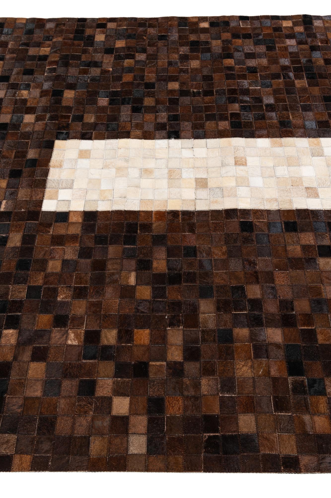 5' 1 x 8' Cowhide Stocks Rug