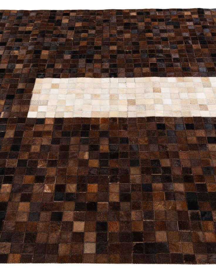 Detail image of 5' 1 x 8' Cowhide Stocks Rug