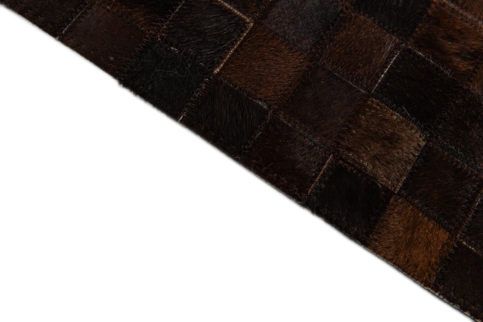 5' 1 x 8' Cowhide Stocks Rug